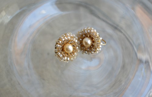 Vintage Miriam Haskell Beads Pierce ¥28,000+tax